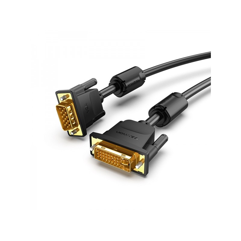 Vention Cavo convertitore da DVI maschio a VGA maschio - 3 m - Nero