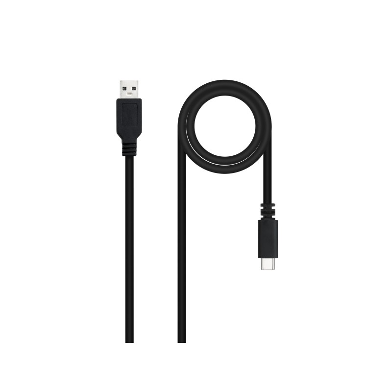 Cavo Nanocable 2.0 3A da USB-C maschio a USB-A maschio - Lunghezza 1.50 m - Colore nero