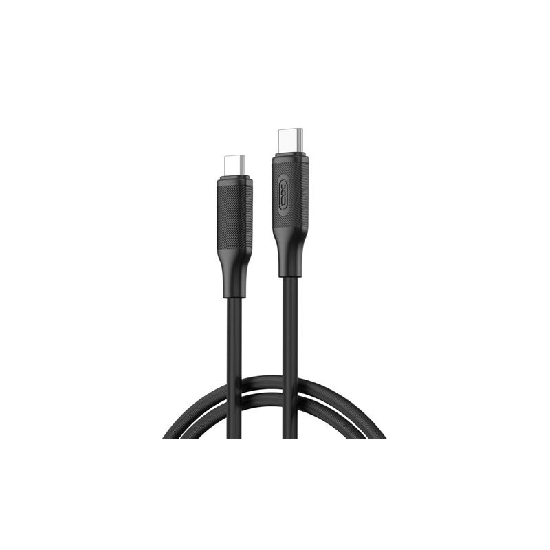 XO NBQ265B Cavo da USB-C maschio a USB-C maschio - 1 m - 60 W - Nero