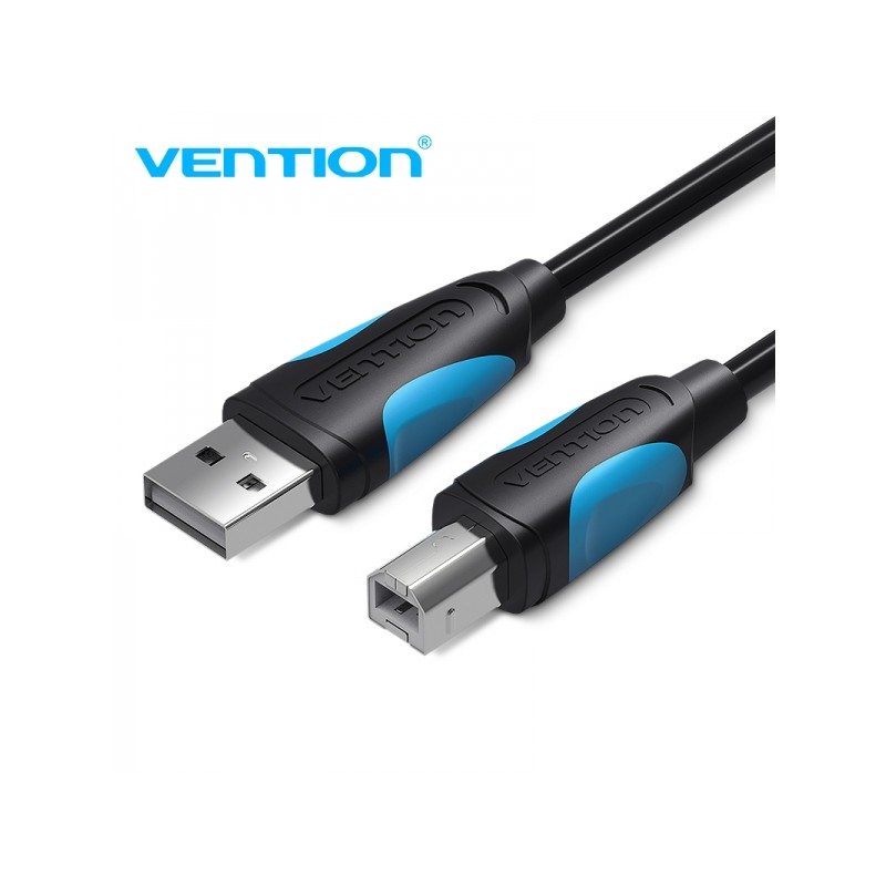 Vention Cavo stampante da USB 2.0 maschio a USB-B maschio - 1 m - 480 mbps - Nero - Da USB 2.0 maschio a USB-B maschio -