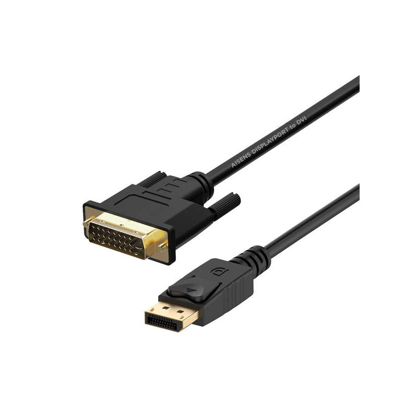 Cavo convertitore Aisens Displayport a DVI - DP/M-DVI/M - 2.0 m - Nero