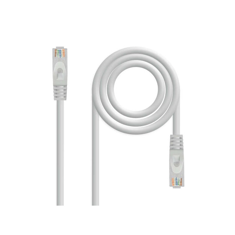 Cavo toppa per cavo di rete Nanocable RJ45 LSZH Cat.6A UTP AWG24 - 1.5 m - Colore grigio