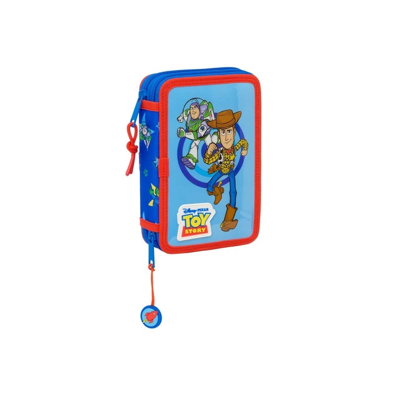 Safta Toy Story Good Vibes Astuccio a due ripiani - 29 pezzi - 1L - Gomma - Matita - Penne a sfera - Temperamatite - 10 
