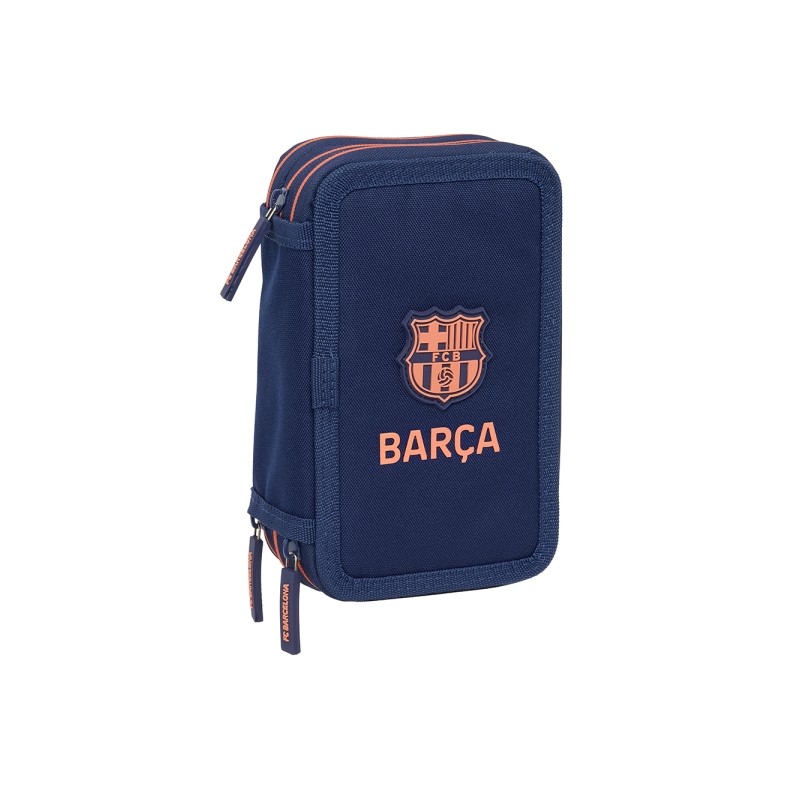 Safta F.C. Barcelona - Seconda divisa - Astuccio a 3 scomparti - 37 pezzi - 1.3 L - Gomma - Matita - Penne a sfera - Tem