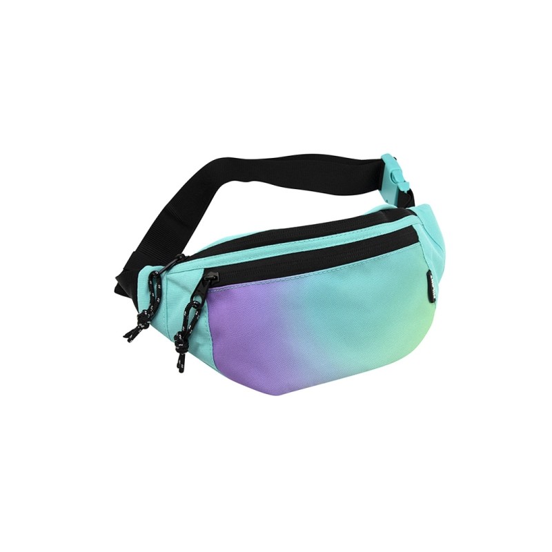 Milan Sunset Marsupio - Regolabile - Cerniera con tirazza - 3 tasche - Multicolore