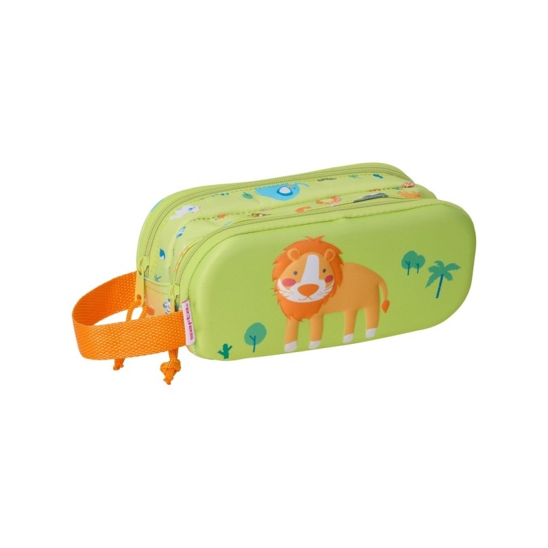 Safta Leon Borsa portaoggetti - Cerniera - Manico laterale - Colore verde chiaro