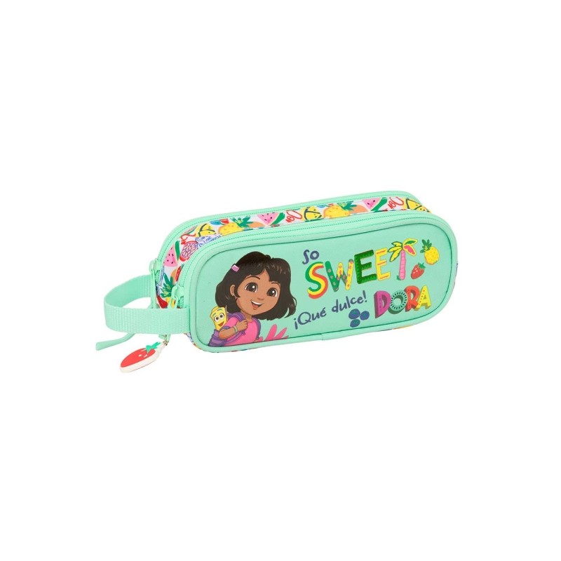 Safta Dora Portatutto - 2 scomparti con cerniera - Manico laterale - 1 L - 210x60x80 mm - Colore menta