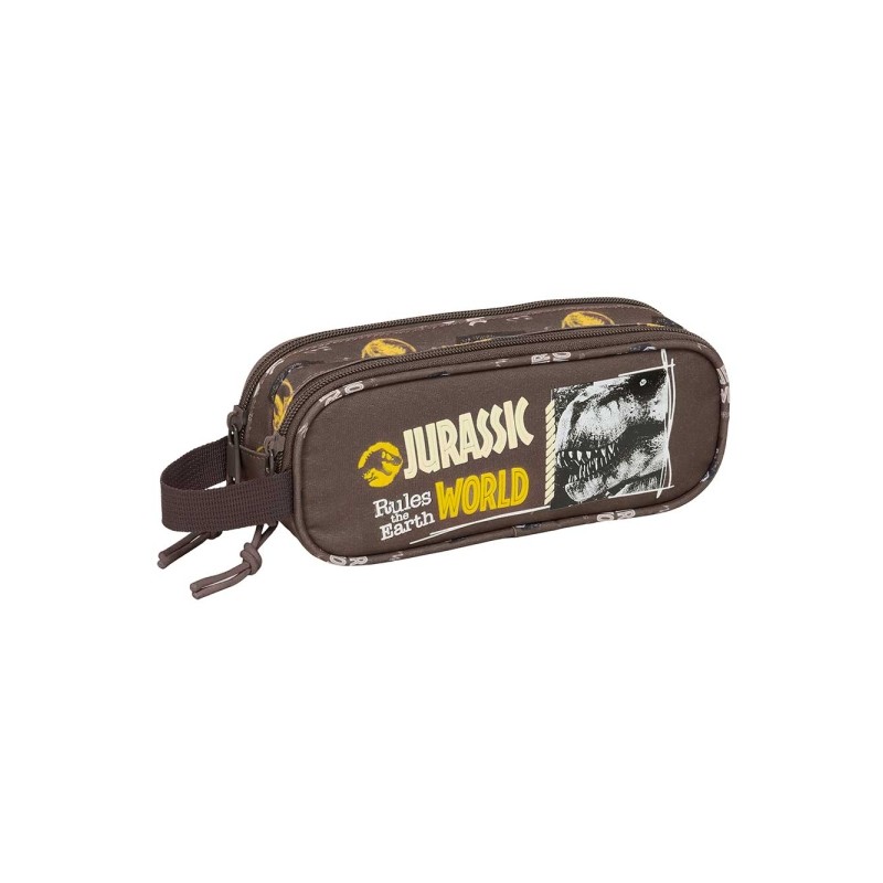 Safta Jurassic World Borsa multiuso - 2 scomparti con cerniera - Manico laterale - 1 L - 210x60x80 mm - Colore marrone