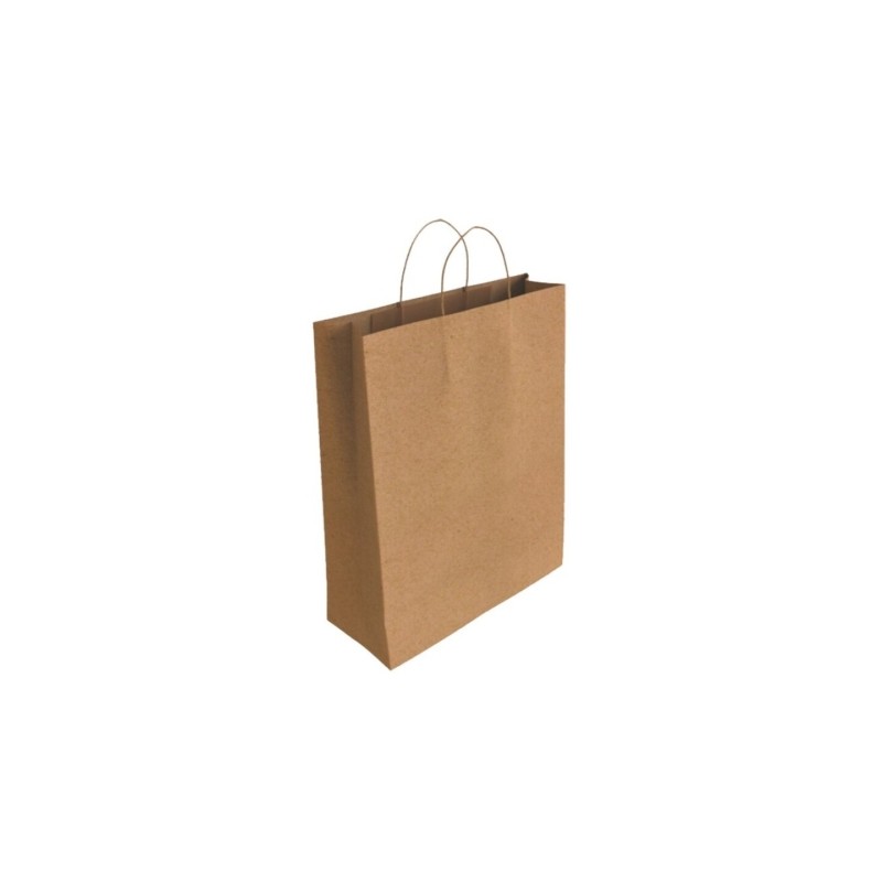 Borsa in carta kraft Bismark - Dimensioni 40x14x32 cm - Colore marrone