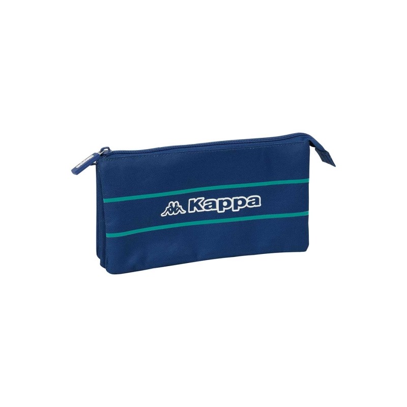Safta Kappa Marino Portatutto - 3 scomparti con cerniera - Tasca interna - 0.6 L - 220x30x120 mm - Colore blu marino