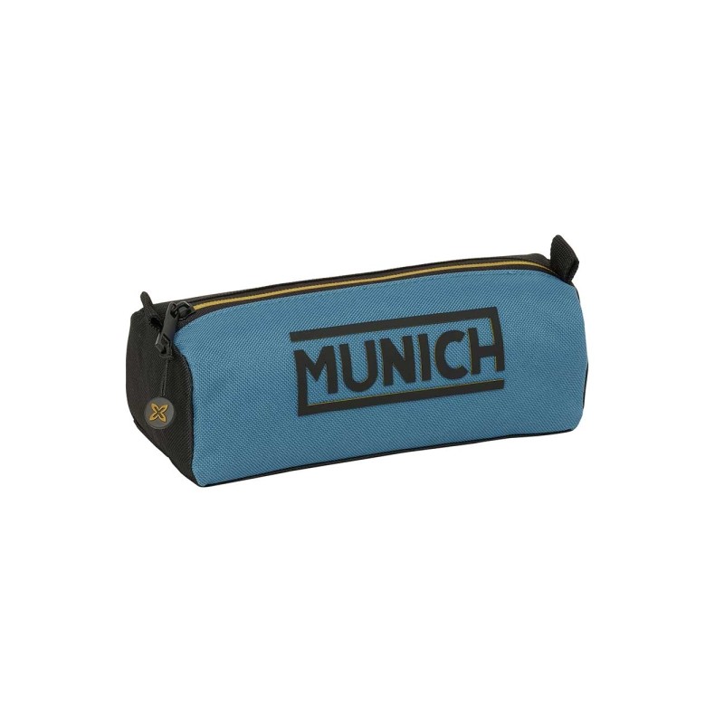 Safta Munich Borsa portaoggetti - 1 scomparto con cerniera - 21x8x7 cm - Colore: nero e blu