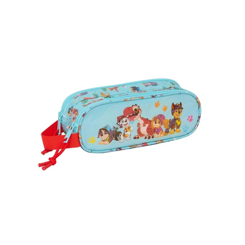 Safta Paw Patrol Dino Rescue Borsa portaoggetti - 2 scomparti con cerniera - Manico laterale - Capacità 1 L - 21x8x6 cm