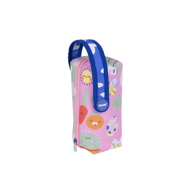 Milan Green and Grow - Confezione da 4 astucci con gomma da cancellare - temperamatite - matita - 3 penne a sfera - righ