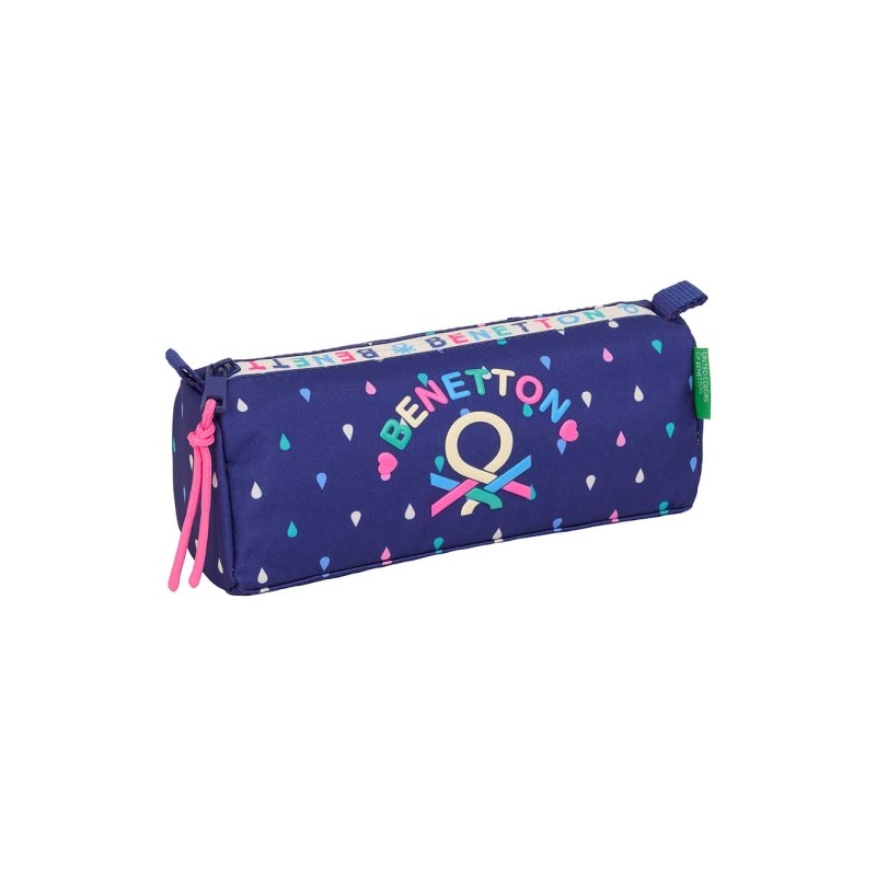 Safta Benetton Drop Portatutto - Cerniera - 1.20 L - 210x70x80 mm - Colore blu scuro