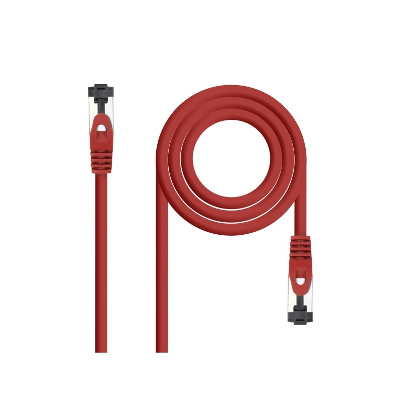 Nanocable Cavo di collegamento di rete Cat. 8.1 2 GHz LSZH SSTP AWG26 - Lunghezza 0.25 m - Colore rosso