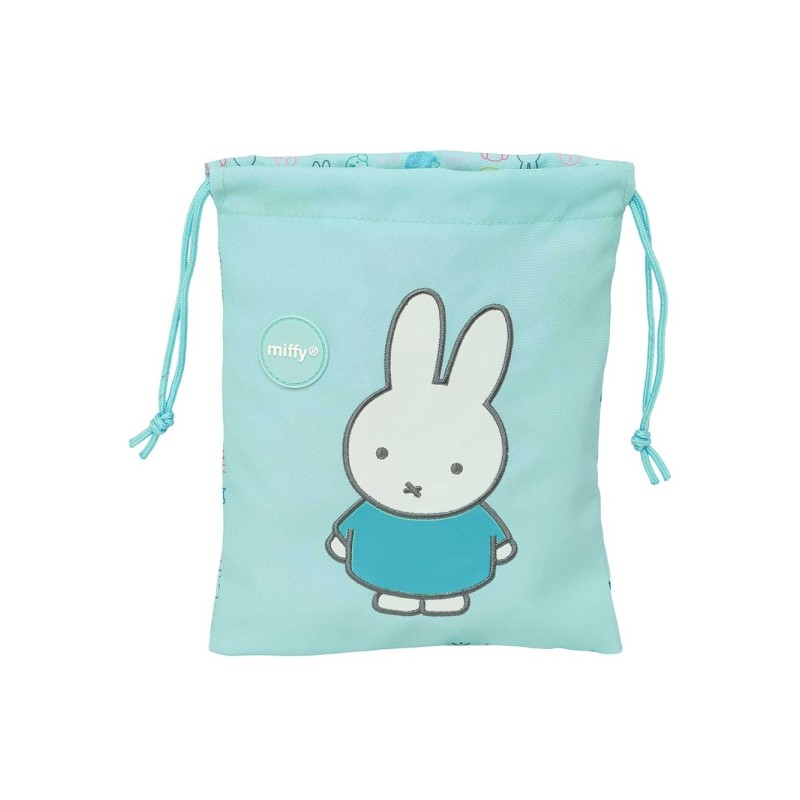 Safta Miffy Friends Mini-sacco con cordoncino da 1 L - Materiale riciclato - Resistente all'acqua - 200x250 mm - Colore 