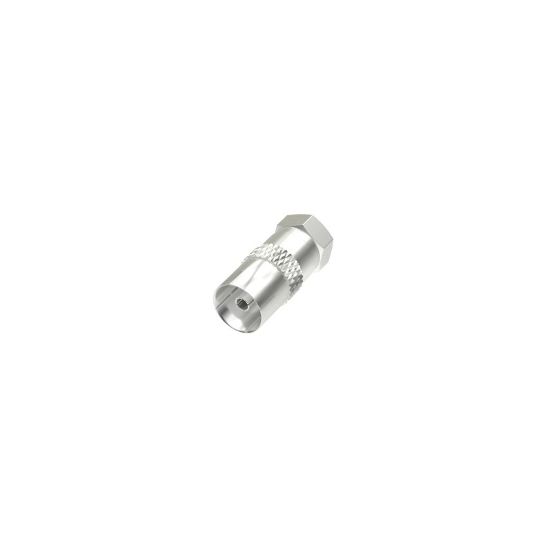 Hama Essential Adattatore da connettore F a coassiale - Colore argento