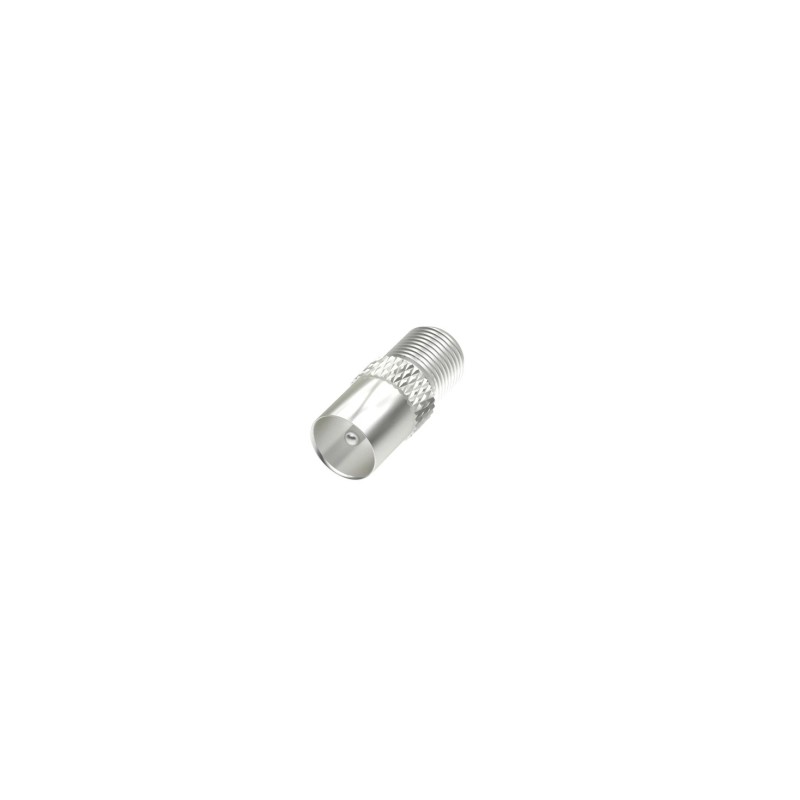 Hama Essential Adattatore da connettore F femmina a coassiale maschio - Colore argento
