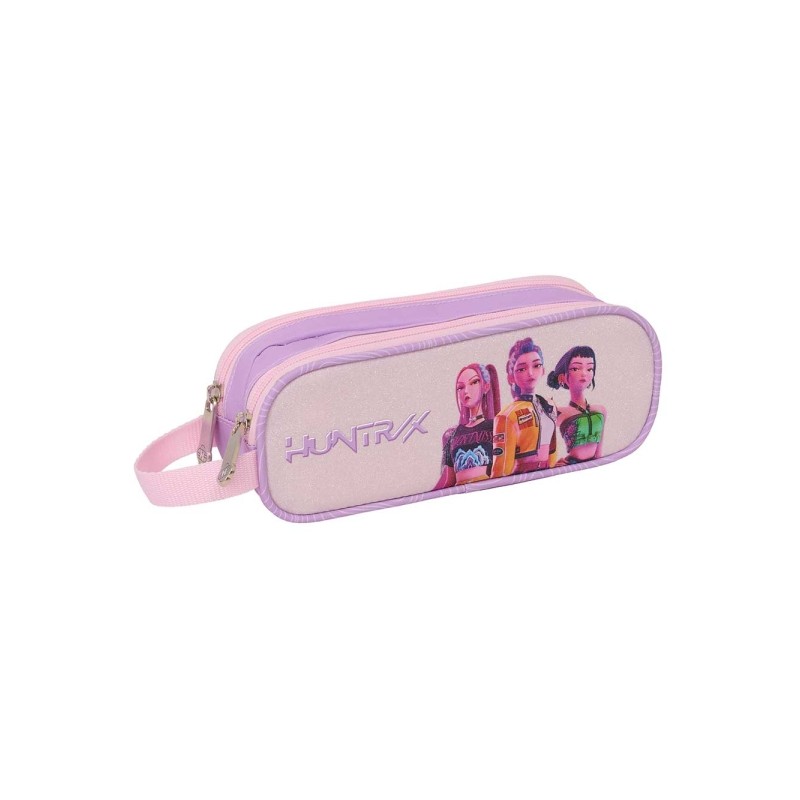 Safta K-Pop Demon Hunters Iconic Borsa multiuso - 2 scomparti con cerniera - Manico laterale - Capacità 1 L - 21x8x6 cm