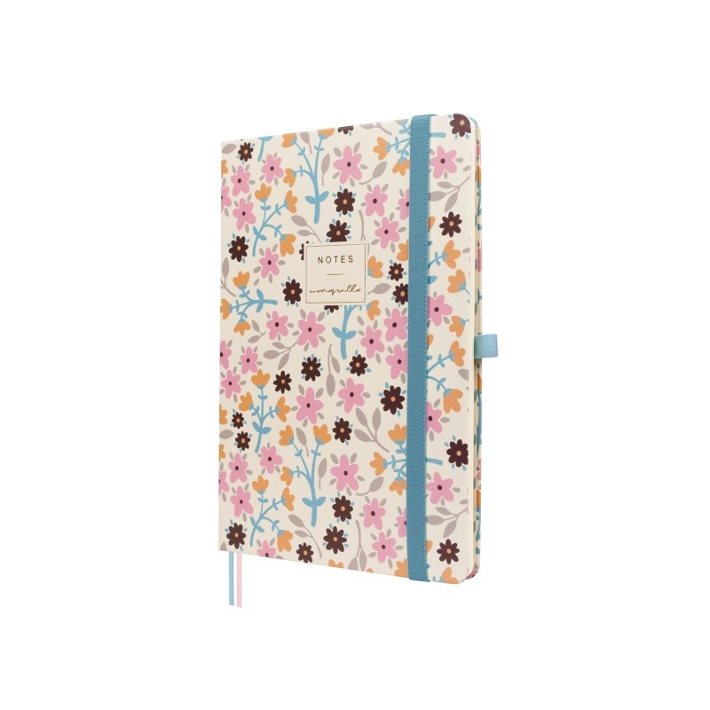 Finocam Moniquilla Quaderno con copertina rigida - 72 fogli - Formato A5 - 148x210 mm - Carta color crema da 80 g/m² - 