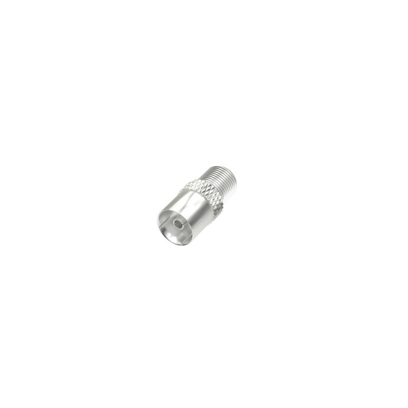Hama Essential Adattatore da connettore F a coassiale - Colore argento