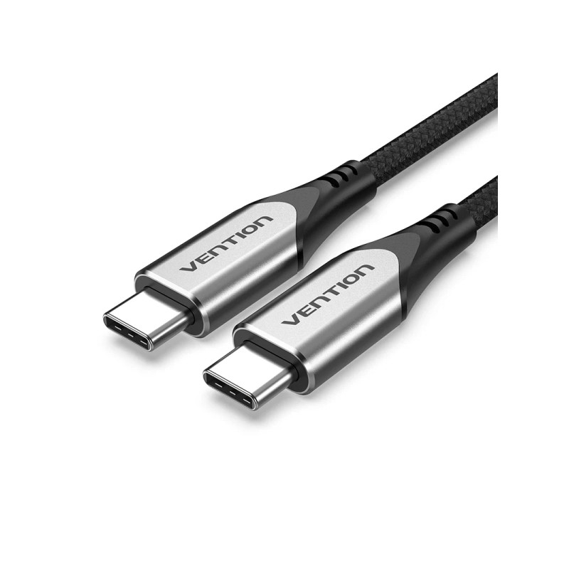 Cavo USB-C 3.1 Vention - Potenza fino a 60 W - Lunghezza 0.5 m - Velocità fino a 5 Gbps - Rivestimento intrecciato in c