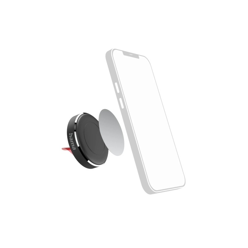 Hama Magnet Supporto da auto per smartphone - Magnetico - Pinza per griglia - Colore nero
