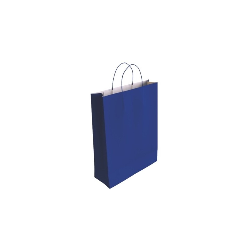 Borsa in carta di cellulosa Bismark - Dimensioni 37x12x27 cm - Colore: blu
