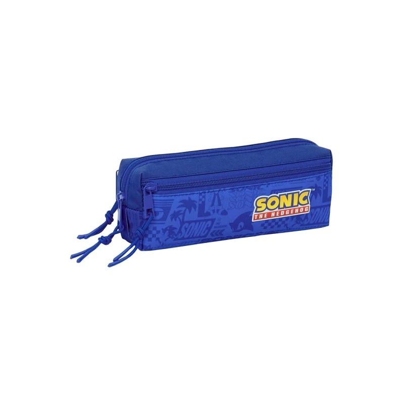 Safta Sonic Portatutto - 3 scomparti con cerniere - Elastico - 0.98 L - 220x60x85 mm - Colore blu scuro