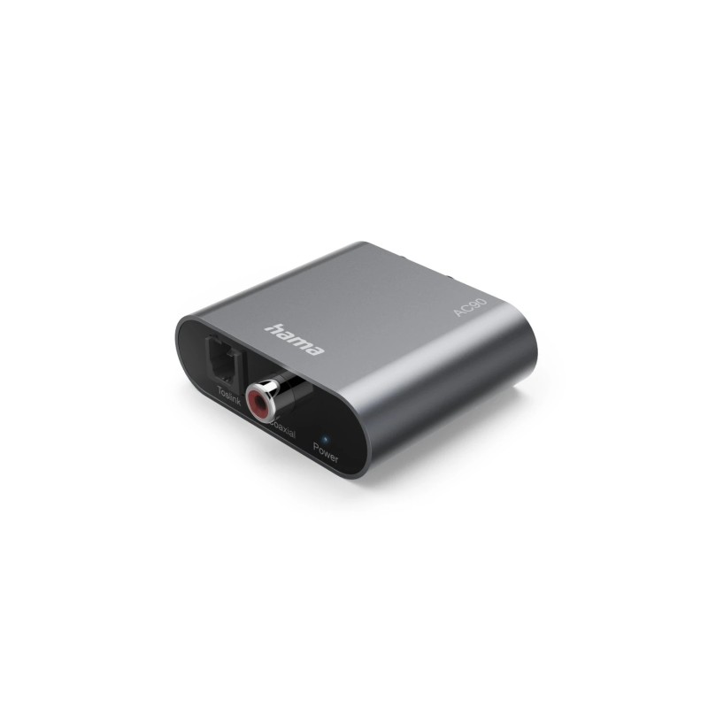 Hama Ac90 Convertitore da audio digitale ad analogico - 5 V - Cavo da 1 m - RCA - Fibra ottica - 4.91 x 5.738 x 1.68 cm 