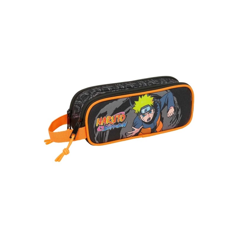 Safta Naruto Borsa multiuso - 2 scomparti con cerniera - Manico laterale - 1 L - 210x60x80 mm - Colore: nero