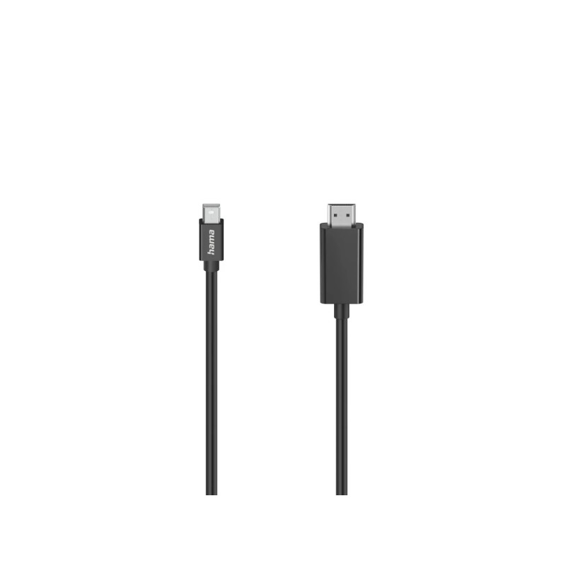 Hama Essential Adattatore per cavo da 1.5 m - Mini DisplayPort maschio - HDMI maschio - Colore: nero