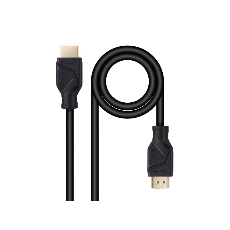 Cavo HDMI 2.1 CCS A/M-A/M di Nanocable - Lunghezza 5 m - Colore: nero