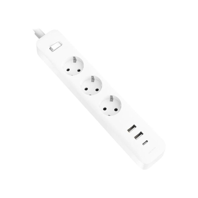 Xiaomi Multipresa da 20 W con interruttore - 3 prese Schuko - 2 porte USB-C da 20 W + 1 USB-A - Ricarica rapida da 20 W 