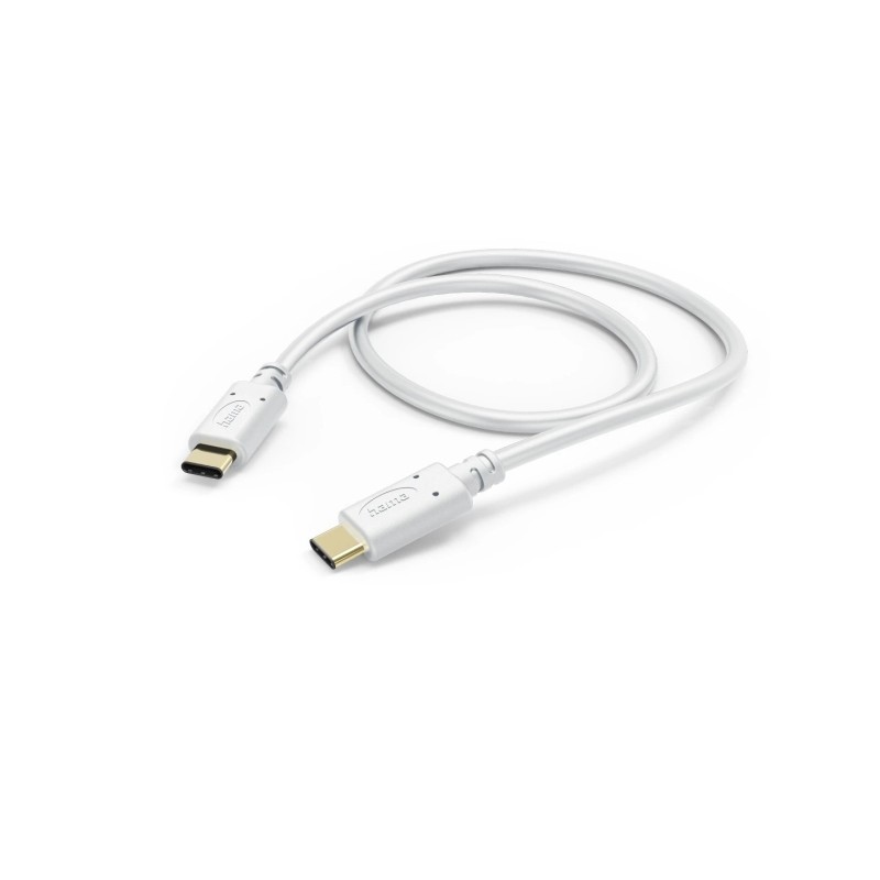 Cavo USB-C maschio Hama - Potenza massima 60 W - Lunghezza 1.5 m - Velocità fino a 480 Mbps - Placcato in oro - Colore 