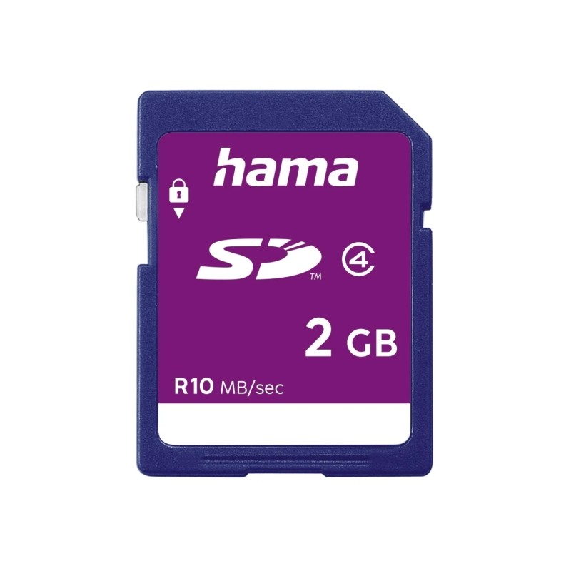 Scheda SD Hama da 2 GB - Classe 4 - 10 Mb/s - Colore: blu
