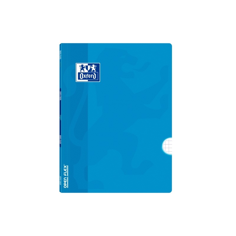 Quaderno Oxford con rilegatura a graffetta - Formato A4 - 48 fogli - Quadretti da 4x4 mm con margine - Copertina in plas