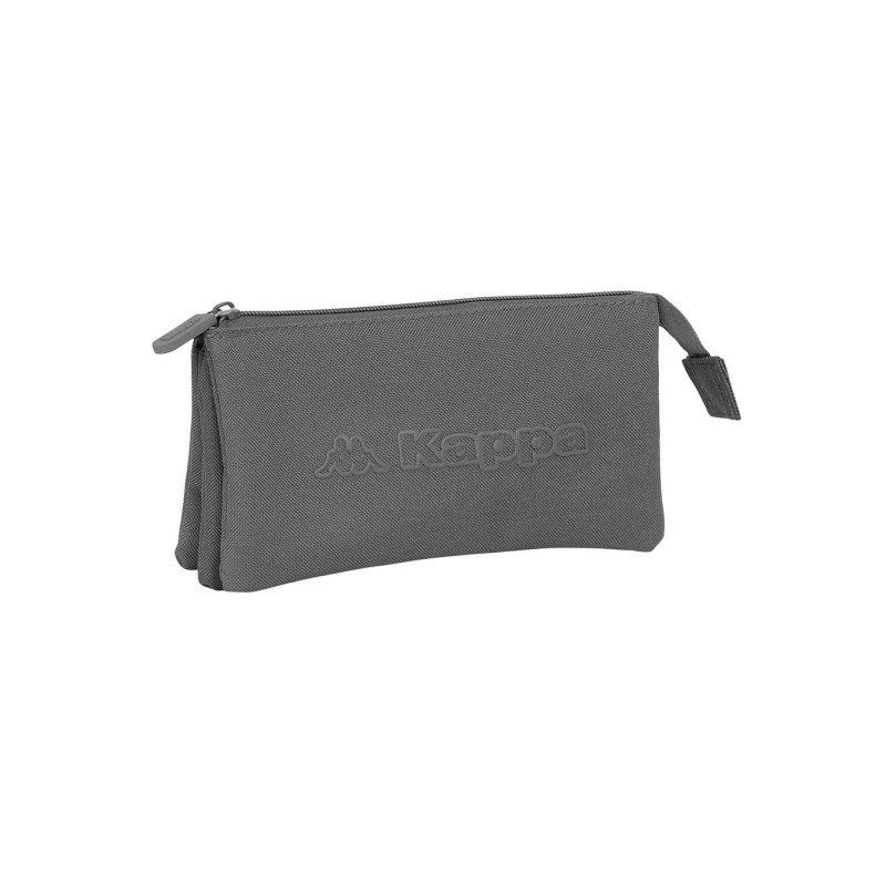 Safta Kappa Basics Grigio Borsa multiuso - 3 scomparti con cerniera - Tasca interna - 0.6 L - 220x30x120 mm - Colore gri