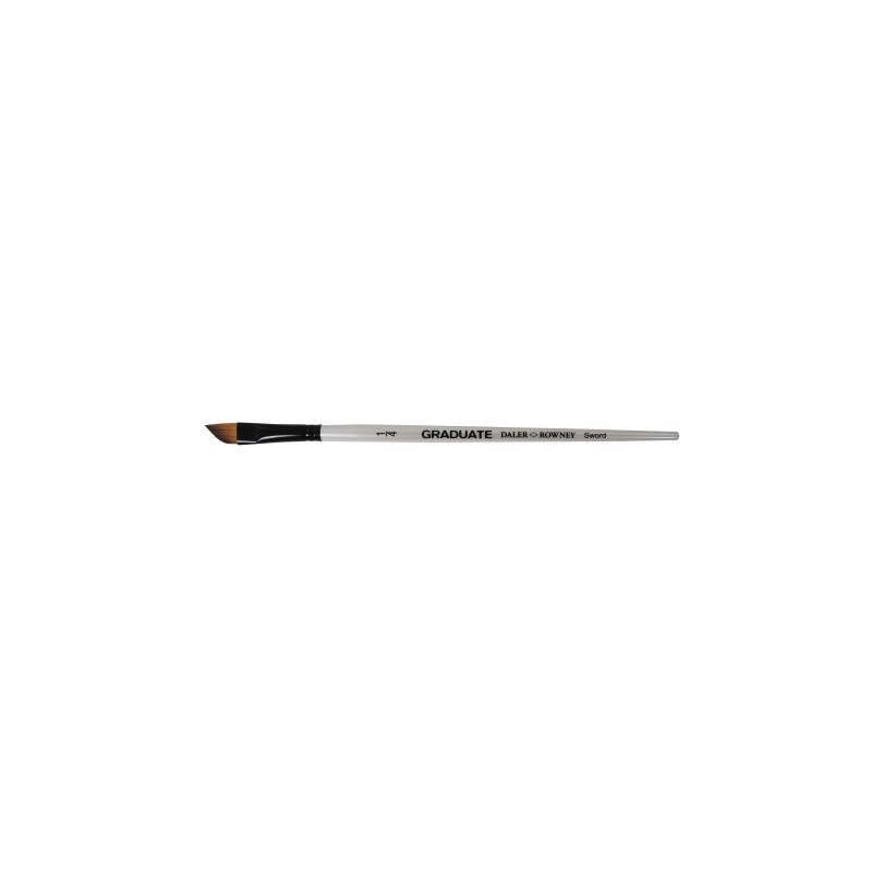 Pennello Daler Rowney Graduate Multitecnica - Setole sintetiche - Manico corto - Punta a lama 1/4