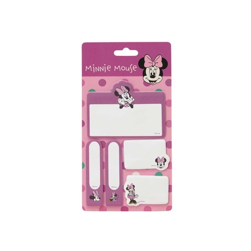 Safta Minnie Mouse Minty - Confezione di foglietti adesivi - Formati assortiti - Etichetta da appendere - 10x20 cm - Col
