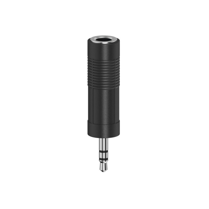 Hama Essential Adattatore Jack - Maschio 3.5 mm - Femmina 6.3 mm - Colore: nero