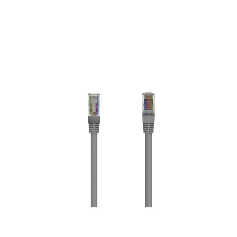 Cavo di rete Hama UTP RJ45 Cat-5e - Lunghezza 1.5 m - Velocità fino a 1 Gbps - Colore grigio