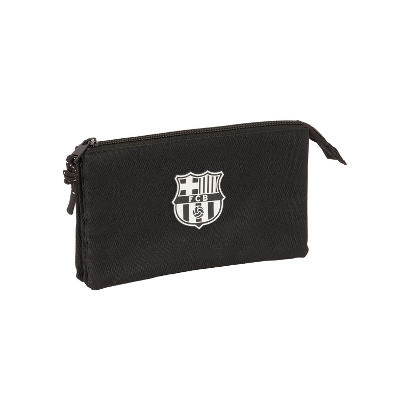 Safta F.C. Barcelona Borsa da donna - 3 scomparti con cerniera - 0.6 L - Tasca interna - 220x30x120 mm - Colore: nero
