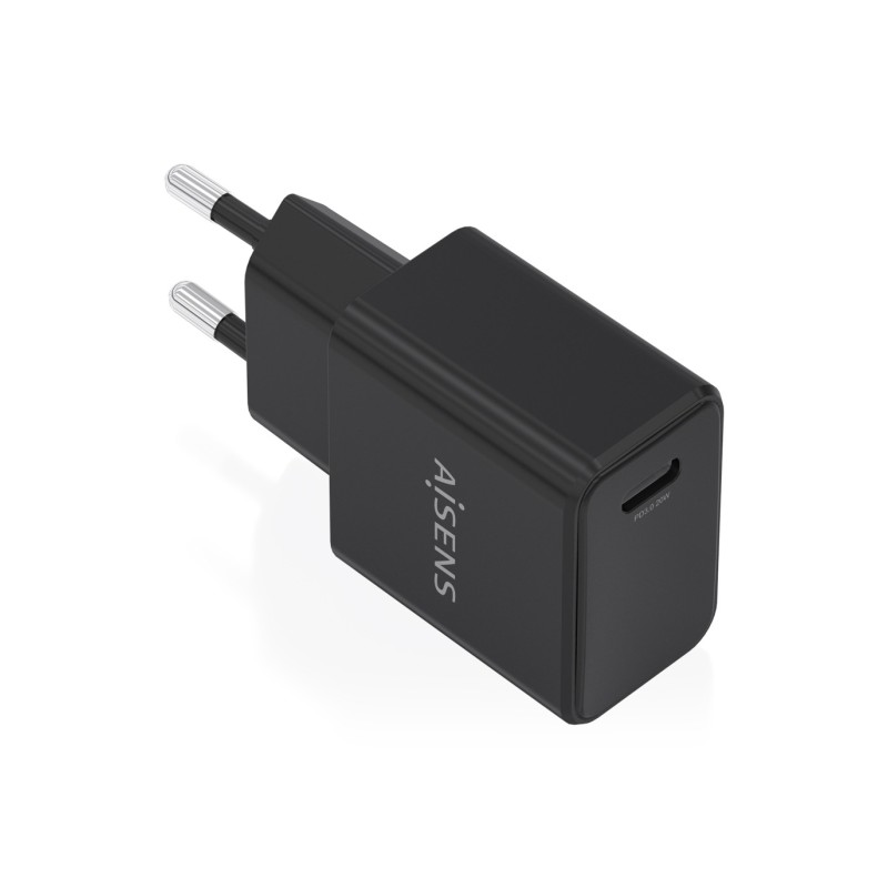Caricabatterie Aisens Gan 20 W - 1 porta USB-C PD 3.0 - Colore: nero