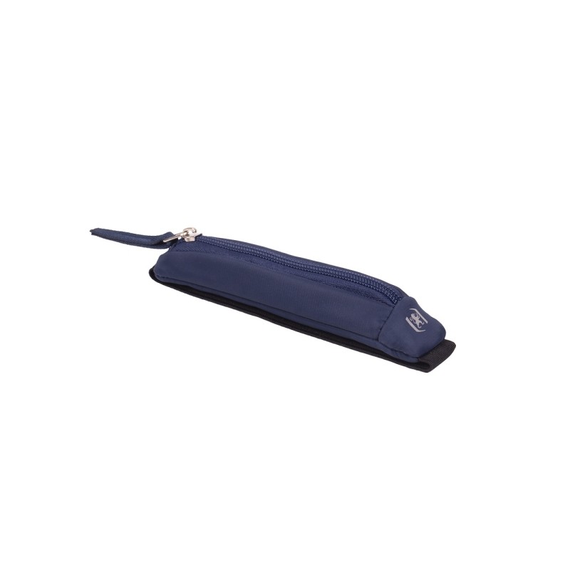 Oxford Executive Custodia compatta - Elastico per quaderni - Cerniera - Nylon riciclato - 21x4.5x3.5 cm - Colore blu mar