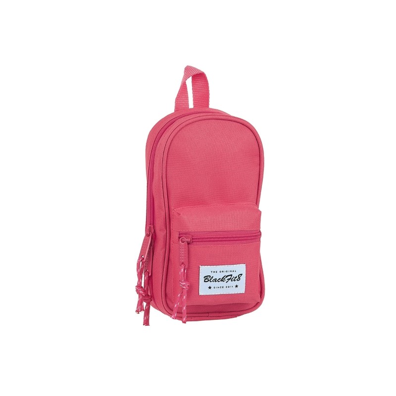 Safta Blackfit8 Zainetto con astuccio - 33 pezzi - Gomma - Matita - Forbici - Temperamatite - Penne a sfera - Evidenziat