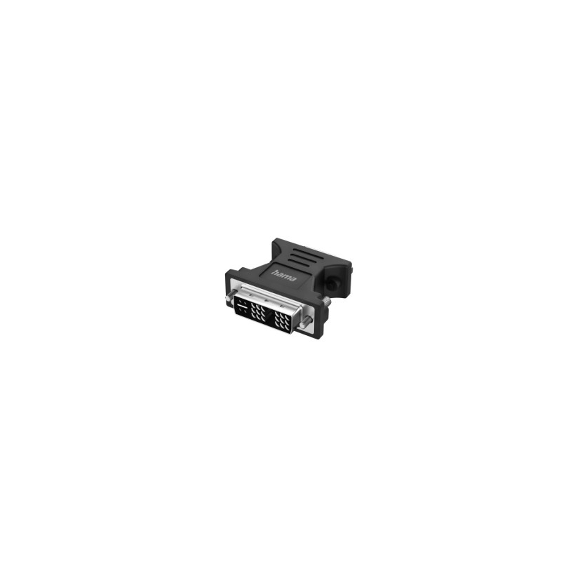 Hama Essential Adattatore video - Full HD - DVI maschio - VGA femmina - Colore: nero