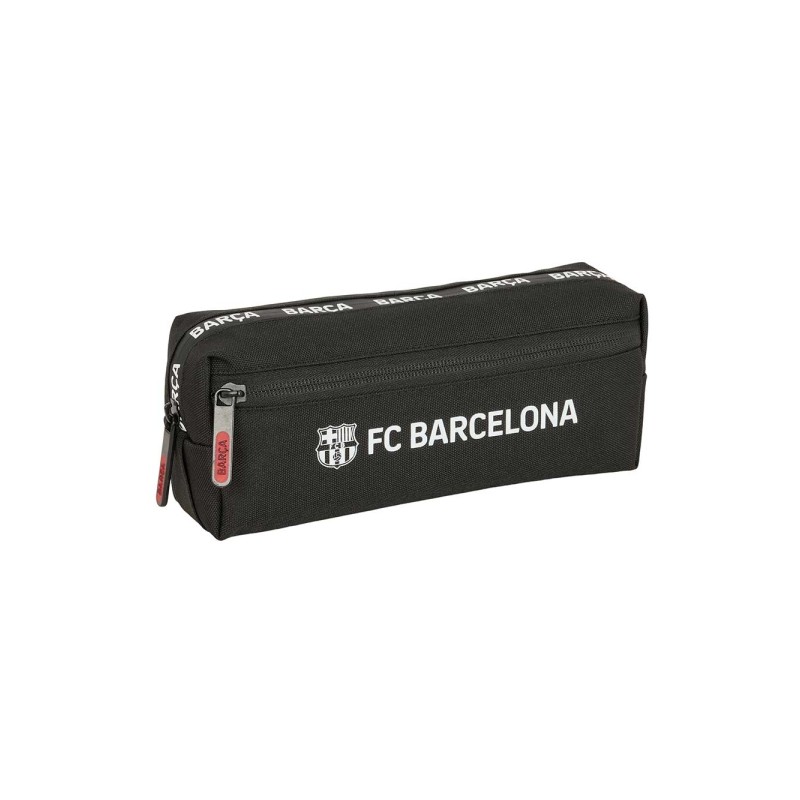 Safta F.C. Barcelona Borsa portaoggetti - 3 scomparti con cerniera - Elastico - 0.98 L - 220x60x85 mm - Colore: nero