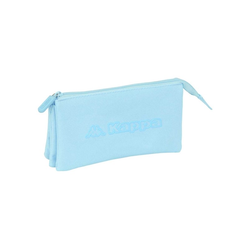 Safta Kappa Basics Celeste Borsa portaoggetti - 3 scomparti con cerniera - Tasca interna - 0.6 L - 220x30x120 mm - Color