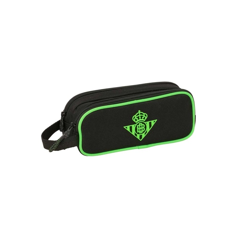 Safta Real Betis Balompie Borsa portaoggetti - 2 scomparti con cerniera - Manico laterale - Capacità 1 L - 21x8x6 cm - 